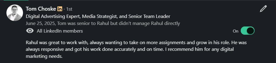 Tom Choske - LinkedIn Recommendation